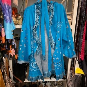 Bandana print cardigan